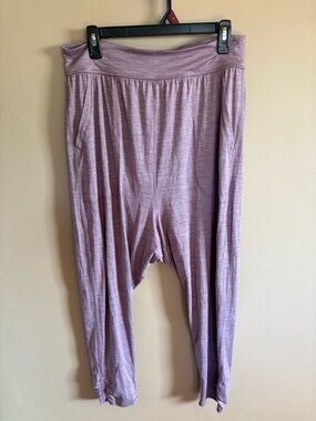 Free People Movement heather purple pull on harem pants